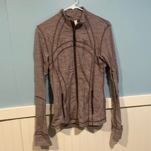 Womens Lululemon Purple Striped Define Jacket
